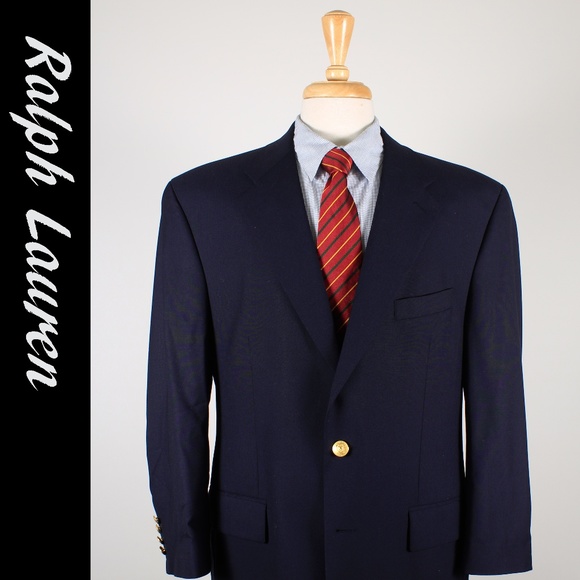 ralph lauren navy sport coat